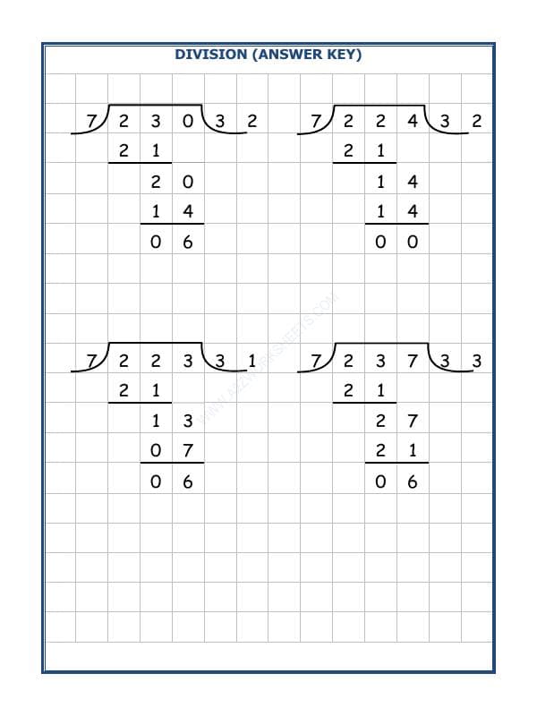 A2ZWorksheets:Maths-Division-Division By 7 - 29