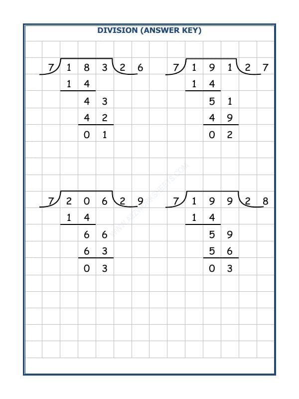A2ZWorksheets:Maths-Division-Division By 7 - 32