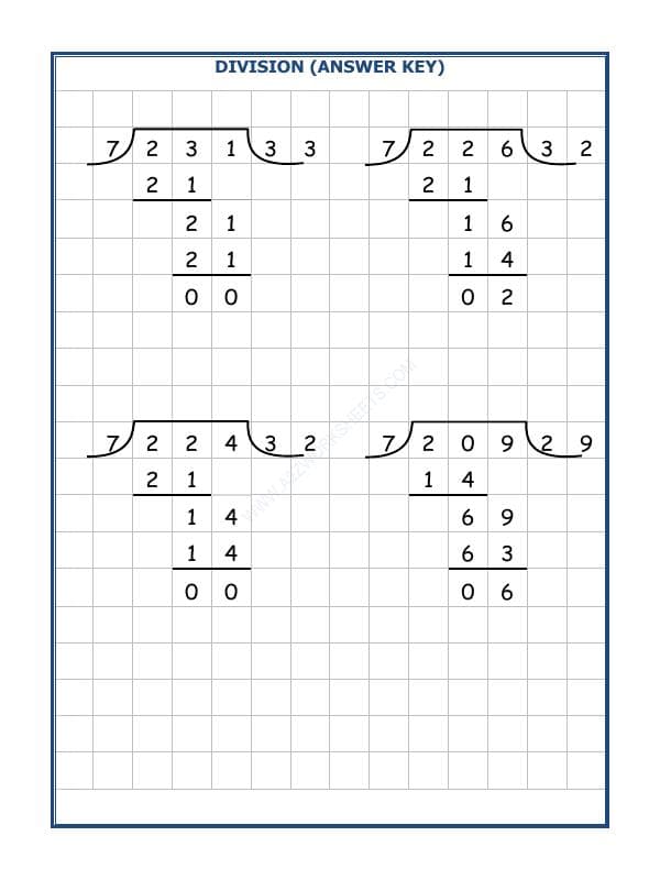 A2ZWorksheets:Maths-Division-Division By 7 - 33