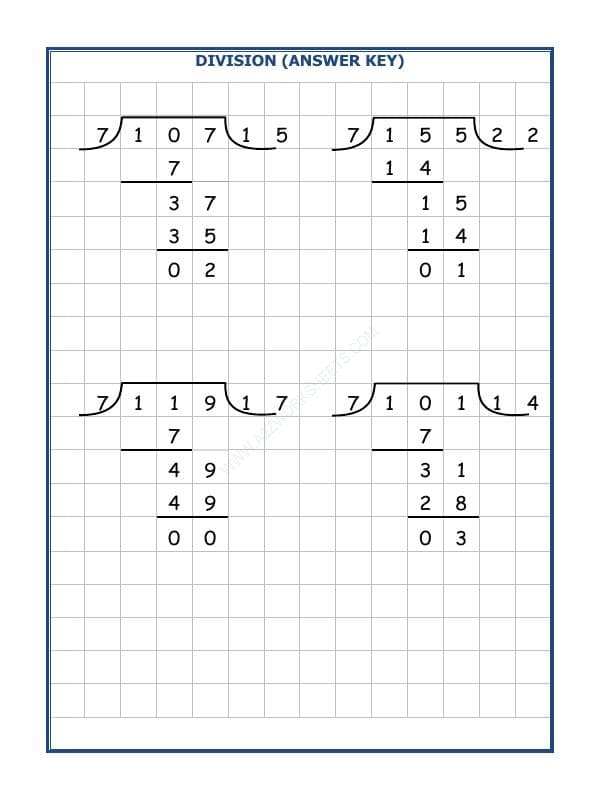 A2ZWorksheets:Maths-Division-Division By 7 - 34