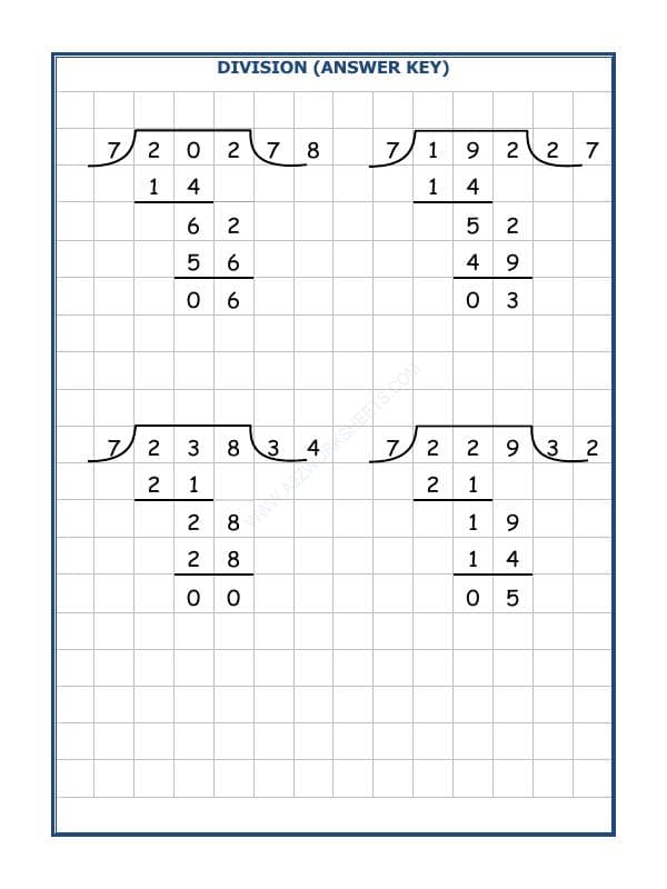 A2ZWorksheets:Maths-Division-Division By 7 - 37