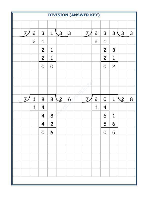 A2ZWorksheets:Maths-Division-Division By 7 - 38