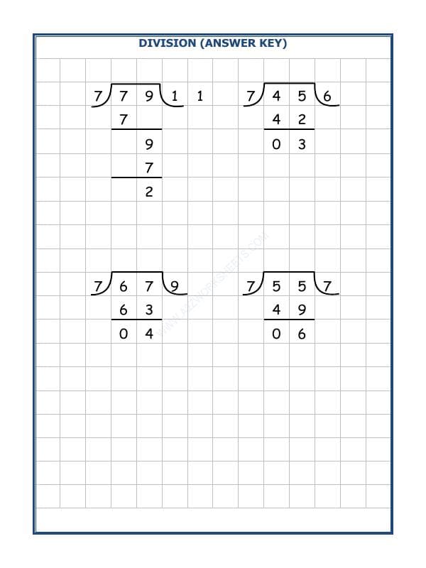 A2ZWorksheets:Maths-Division-Division By 7 - 42