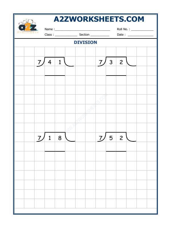 A2ZWorksheets:Maths-Division-Division By 7 - 50