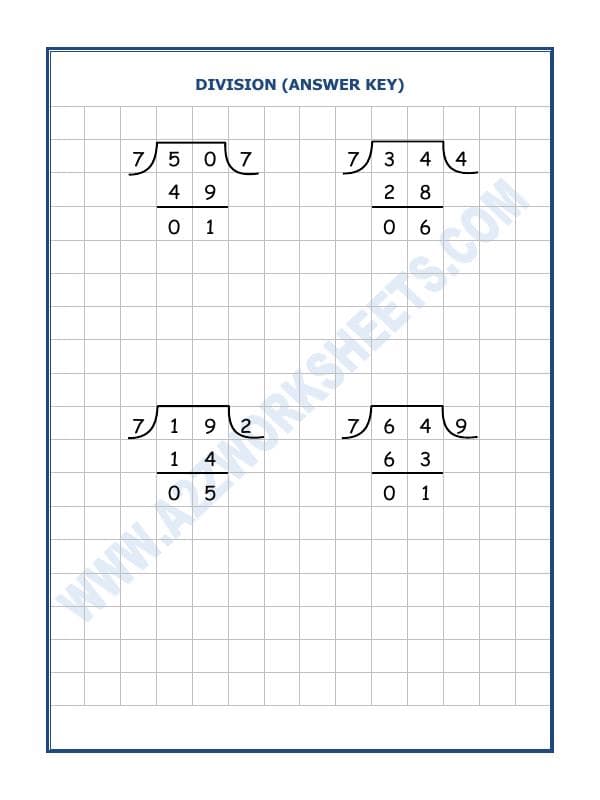 A2ZWorksheets:Maths-Division-Division By 7 - 52