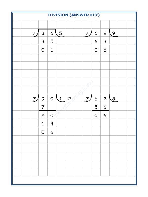 A2ZWorksheets:Maths-Division-Division By 7 - 54