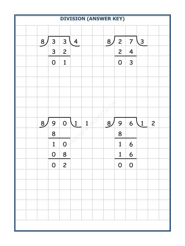 A2ZWorksheets:Maths-Division-Division By 8 - 11