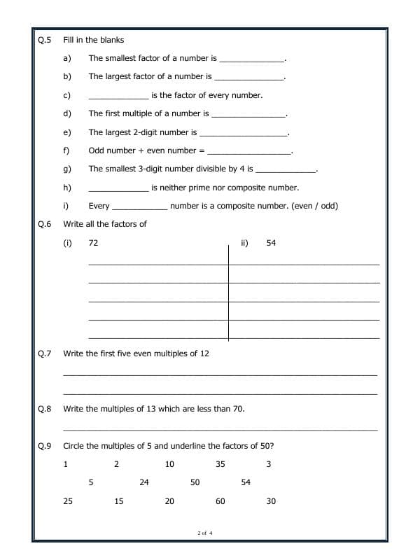 A2ZWorksheets:Maths-Numbers-Properties Of Whole Numbers