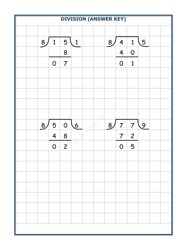 A2ZWorksheets:Maths-Division-Division By 8 - 13