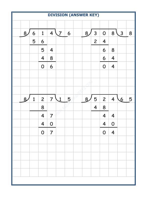 A2ZWorksheets:Maths-Division-Division By 8 - 21