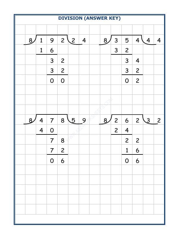 A2ZWorksheets:Maths-Division-Division By 8 - 24