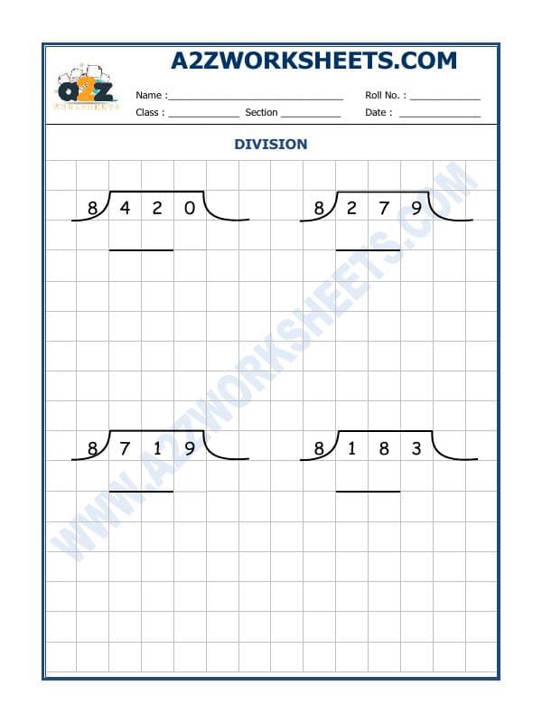 A2ZWorksheets:Maths-Division-Division By 8 - 29