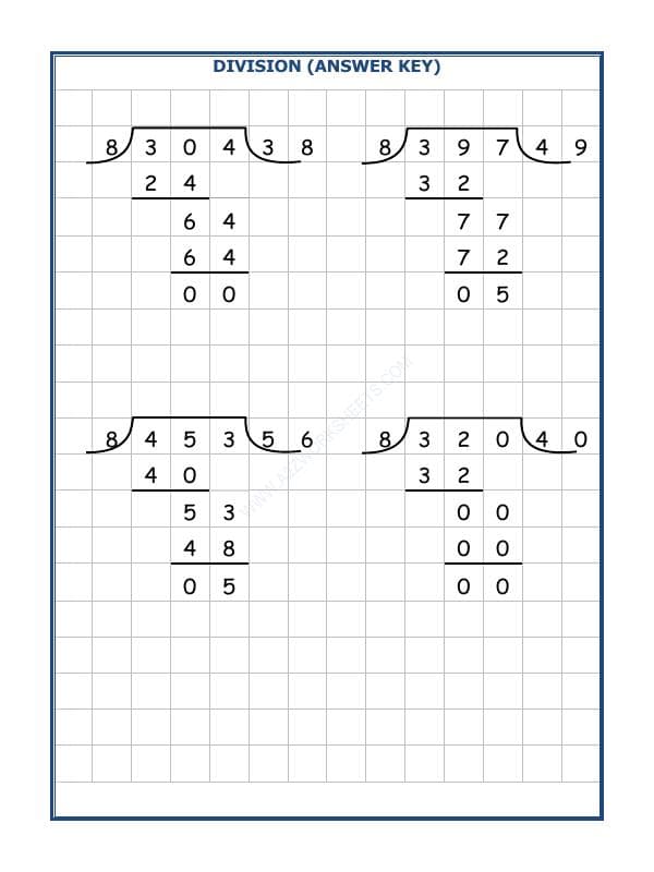 A2ZWorksheets:Maths-Division-Division By 8 - 32