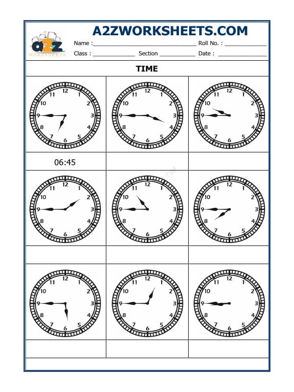 Tell The Time - 05