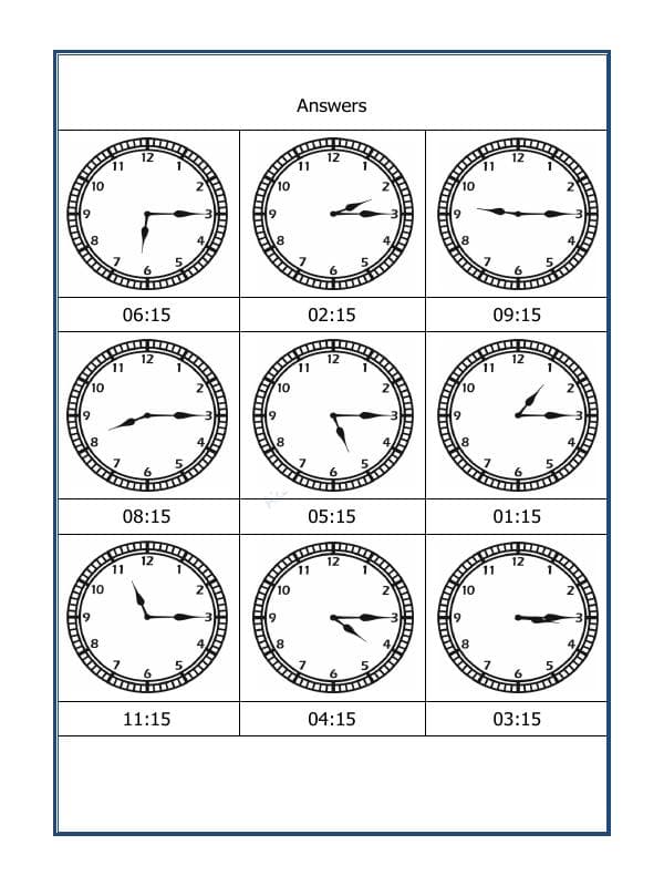 A2ZWorksheets:Maths-Measurement-Tell The Time - 07