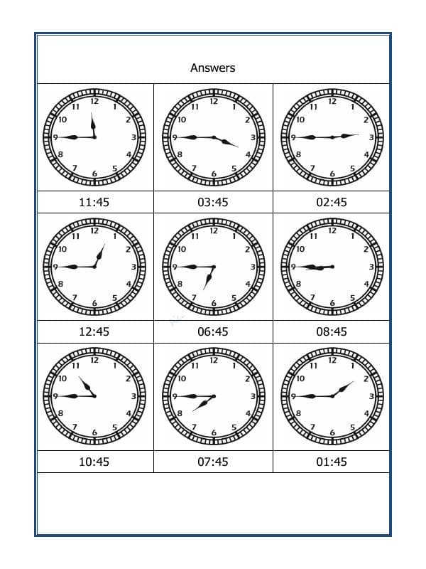 A2ZWorksheets:Maths-Measurement-Tell The Time - 08