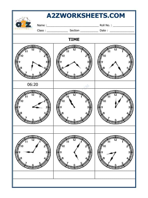 Tell The Time - 12