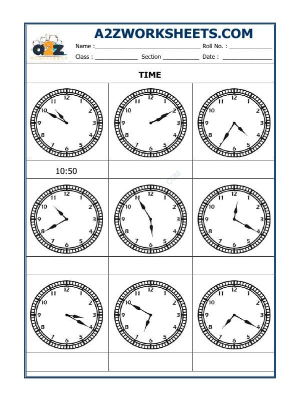 Tell The Time - 17