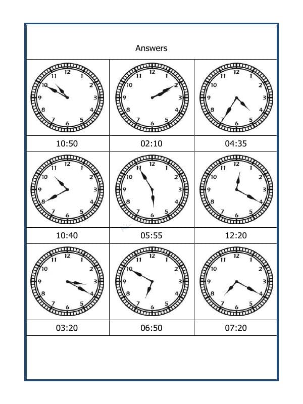 A2ZWorksheets:Maths-Measurement-Tell The Time - 17