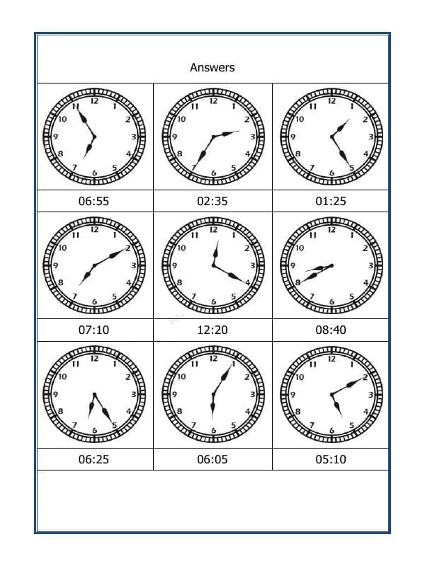 A2ZWorksheets:Maths-Measurement-Draw The Time - 04