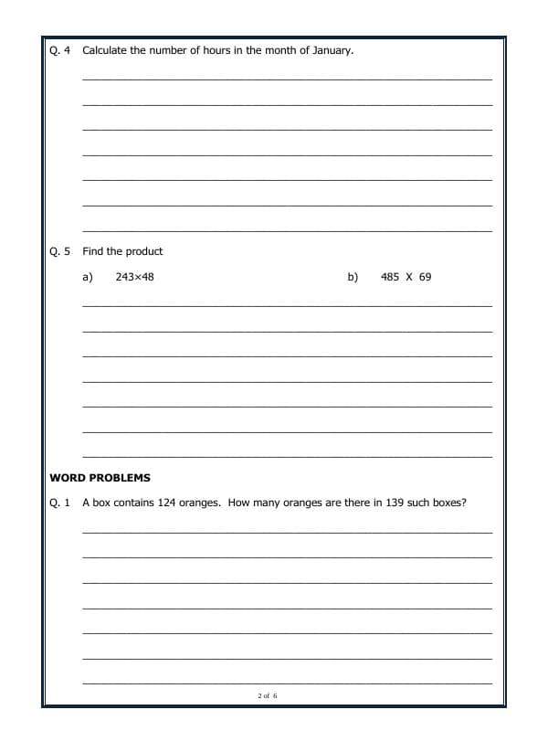 A2ZWorksheets:Maths-Multiplication-Multiplication