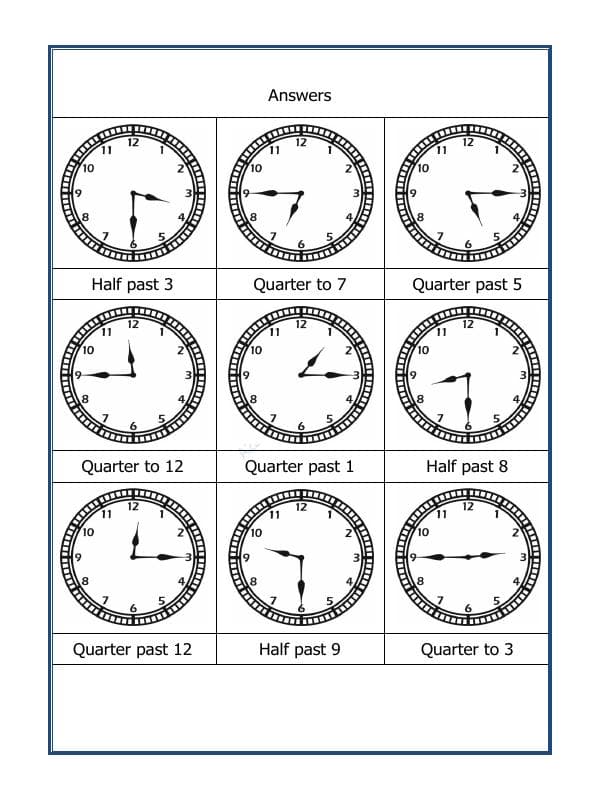 A2ZWorksheets:Maths-Measurement-Draw The Time - 15