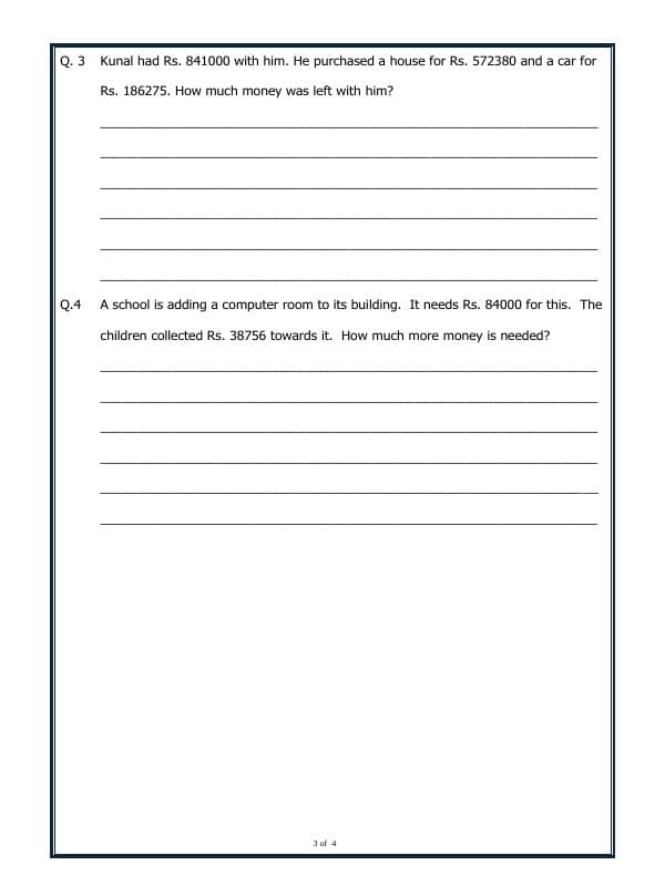 A2ZWorksheets:Maths-Subtraction-Subtraction