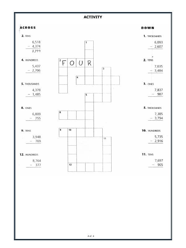A2ZWorksheets:Maths-Subtraction-Subtraction