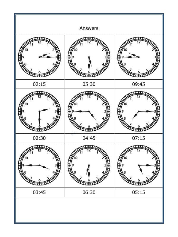 A2ZWorksheets:Maths-Measurement-Draw The Time - 32