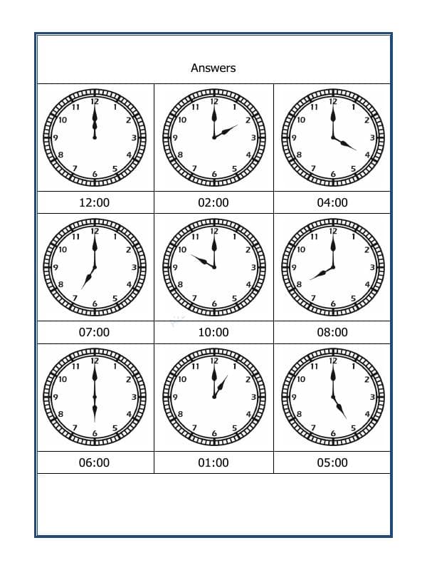 A2ZWorksheets:Maths-Measurement-Draw The Time - 35