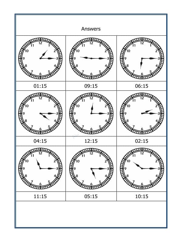 A2ZWorksheets:Maths-Measurement-Draw The Time - 36