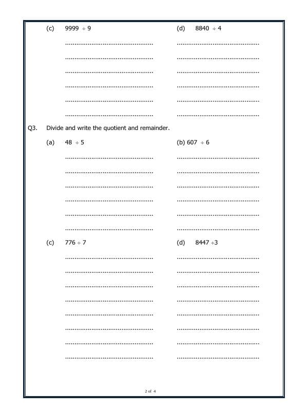 A2ZWorksheets:Maths-Division-Division