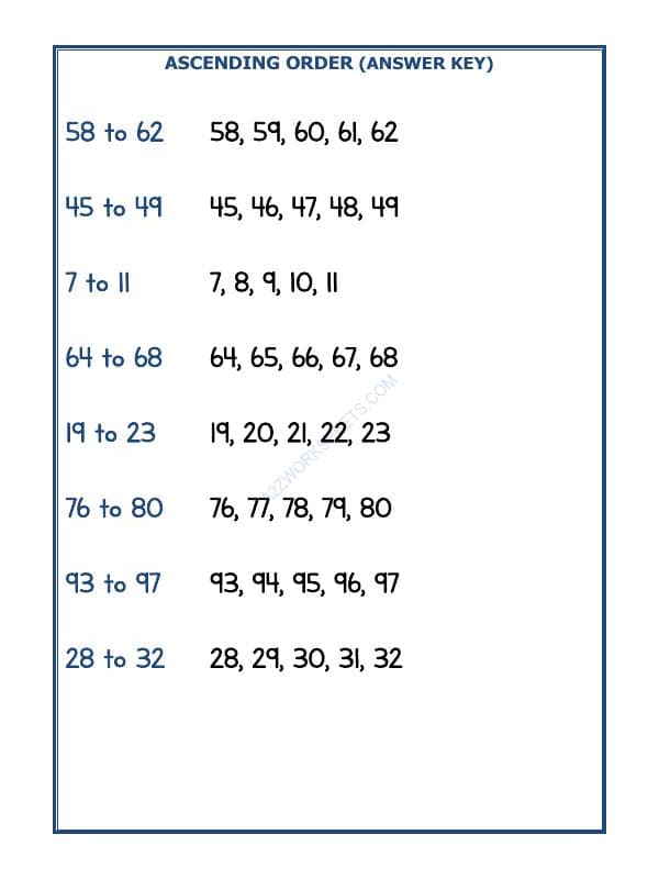 A2ZWorksheets:Maths-Numbers-Ascending Order-09