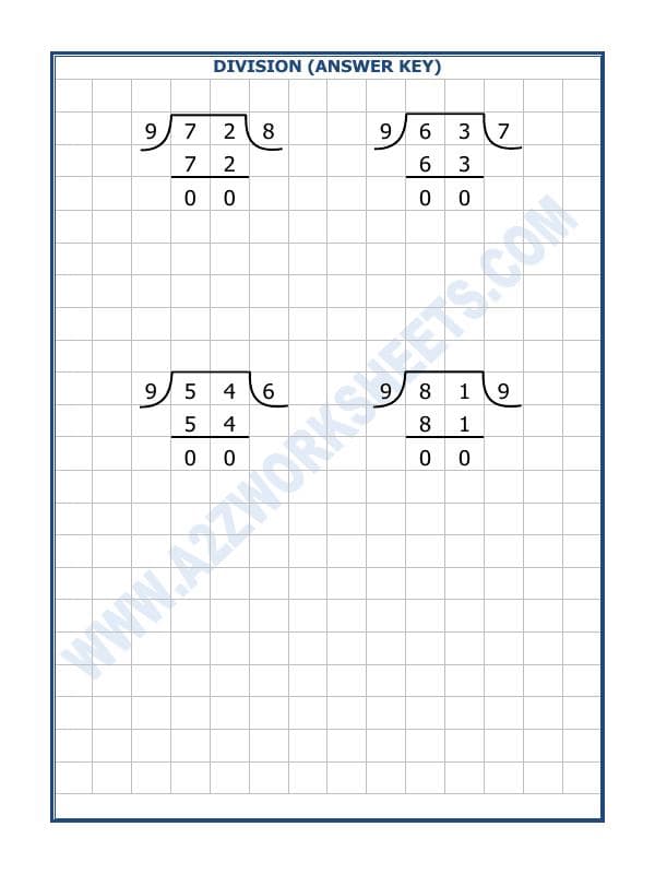 A2ZWorksheets:Maths-Division-Division By 9 - 1