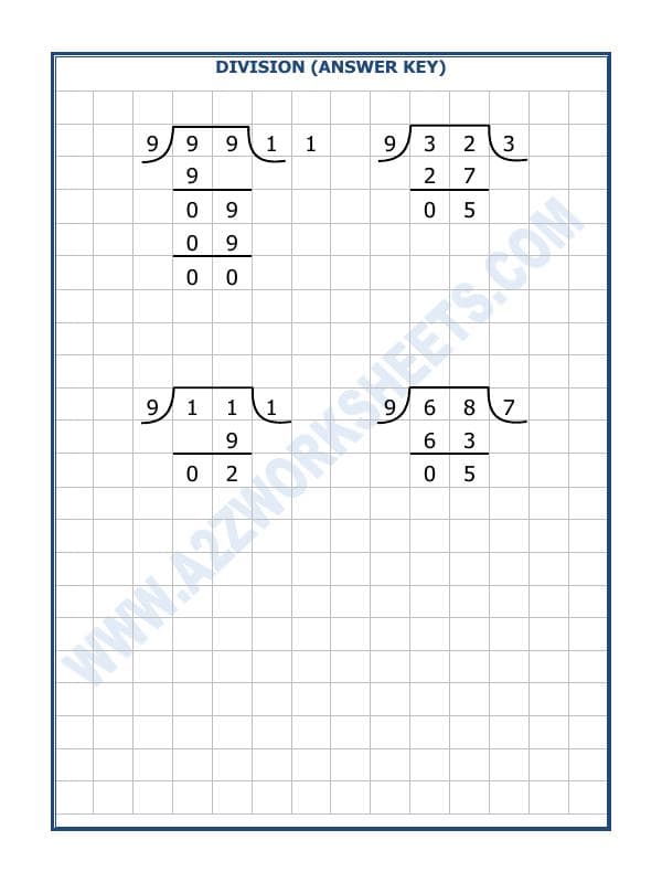 A2ZWorksheets:Maths-Division-Division By 9-2