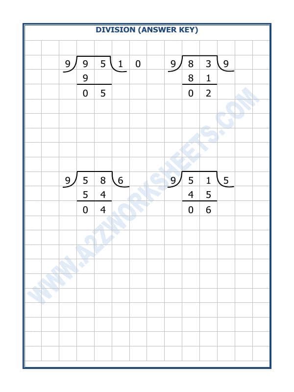 A2ZWorksheets:Maths-Division-Division By 9-5