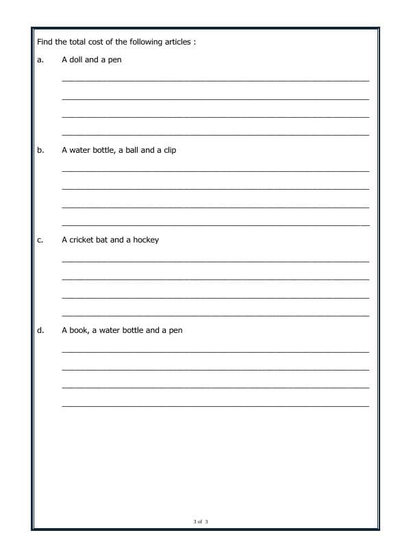 A2ZWorksheets:Maths-Money-Money