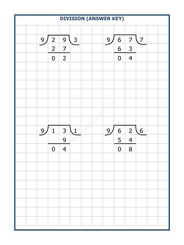 A2ZWorksheets:Maths-Division-Division By 9 - 13