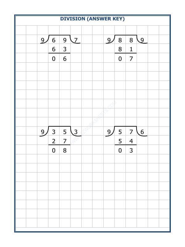 A2ZWorksheets:Maths-Division-Division By 9 - 18