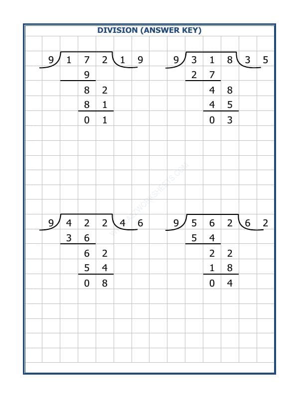 A2ZWorksheets:Maths-Division-Division By 9 - 24