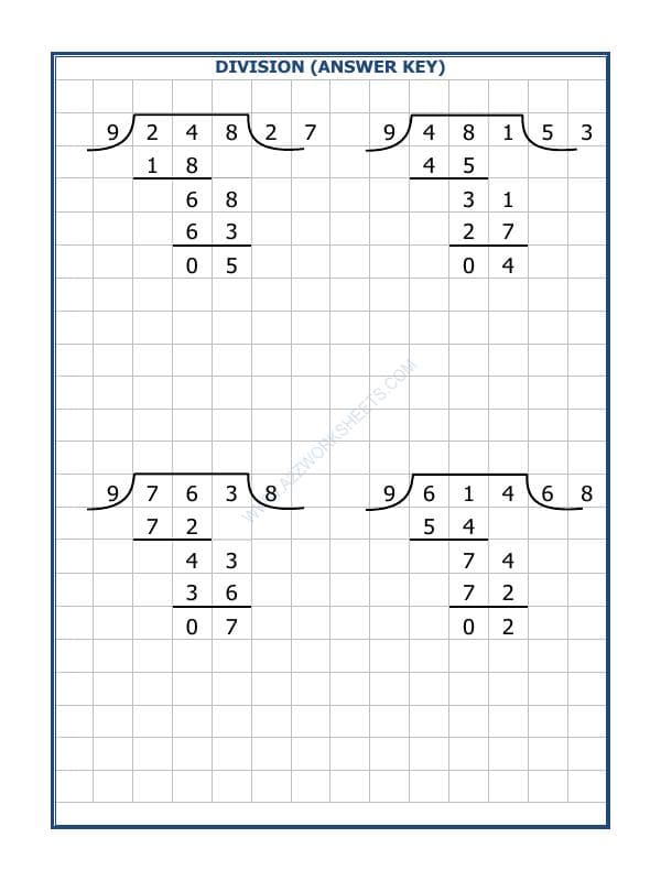 A2ZWorksheets:Maths-Division-Division By 9 - 25