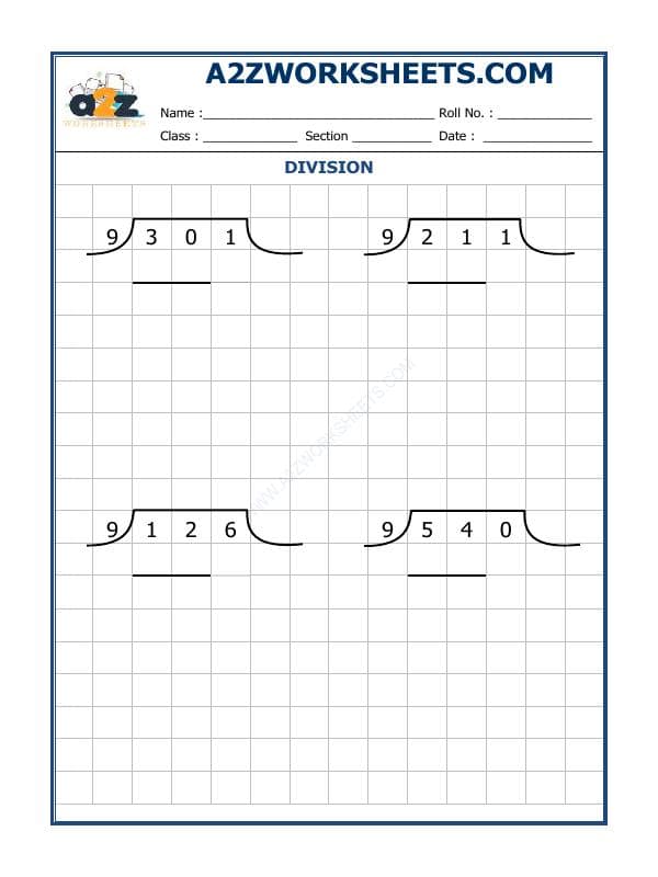 A2ZWorksheets:Maths-Division-Division By 9 - 58