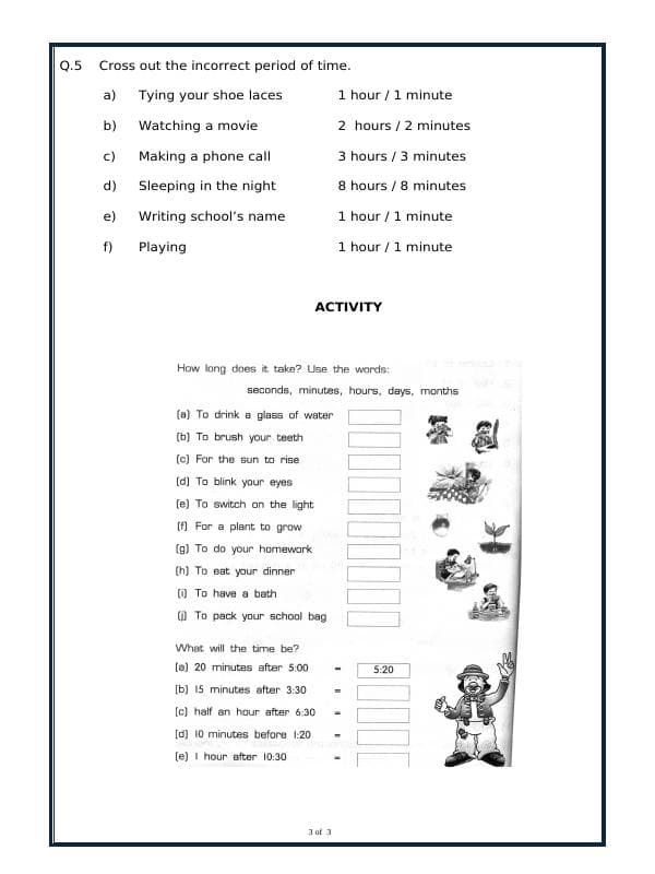 A2ZWorksheets:Maths-Measurement-Time