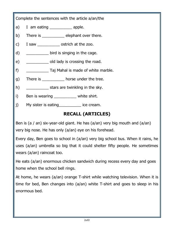 A2ZWorksheets:English-Grammar-Articles