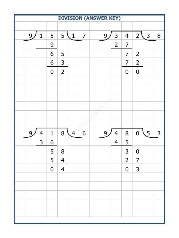 A2ZWorksheets:Maths-Division-Division By 9 - 86