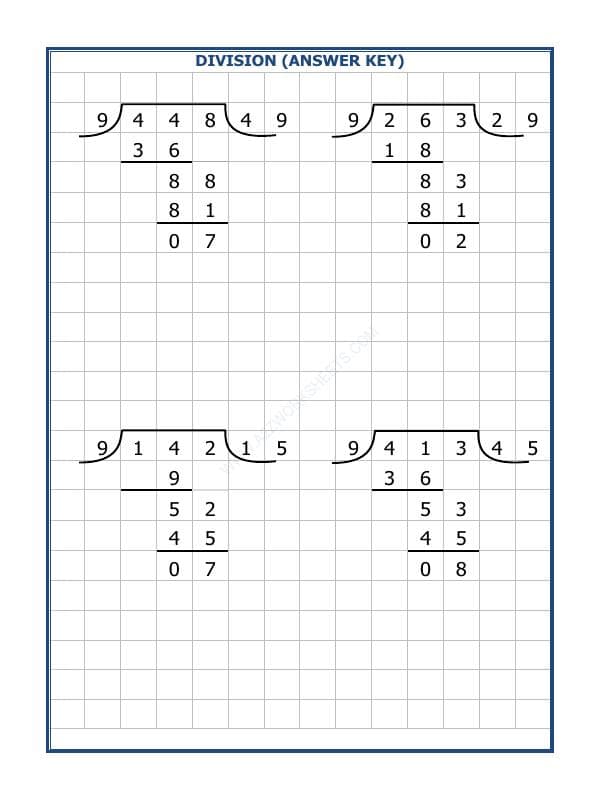 A2ZWorksheets:Maths-Division-Division By 9 - 88
