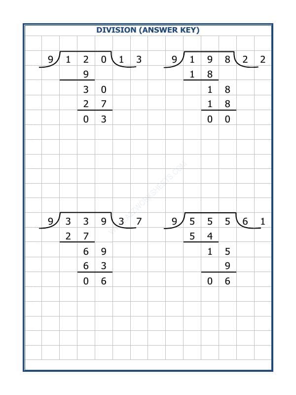 A2ZWorksheets:Maths-Division-Division By 9 - 98