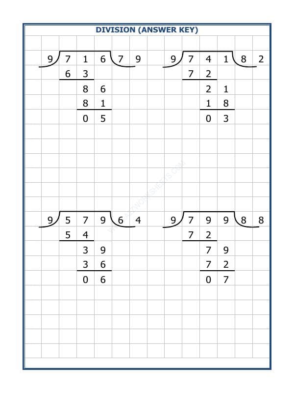 A2ZWorksheets:Maths-Division-Division By 9 - 99
