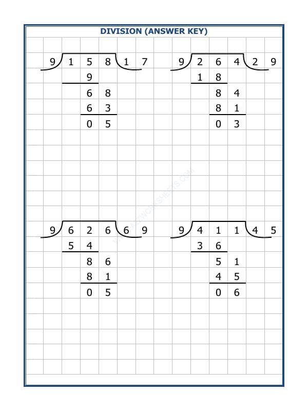 A2ZWorksheets:Maths-Division-Division By 9 - 100