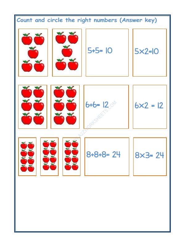 A2ZWorksheets:Maths-Multiplication-Add And Multiply (Repeated Addition) - 03